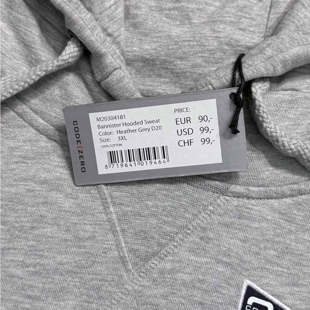 Code Zero Sailor’s USA Newport RI Gray Hoodie ~ NWT - Picture 7 of 16